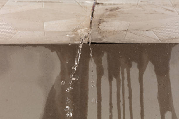 Professional Water Damage Restoration technician working in Greentown, IN